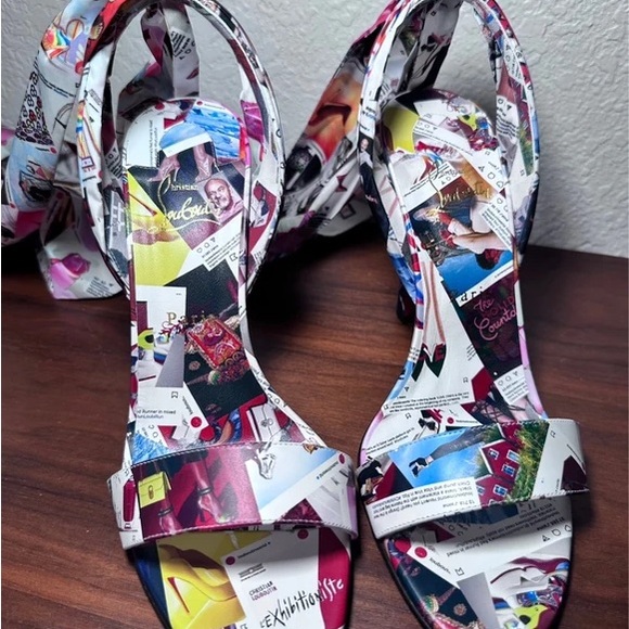 Christian Louboutin Vibrant Collage Heels